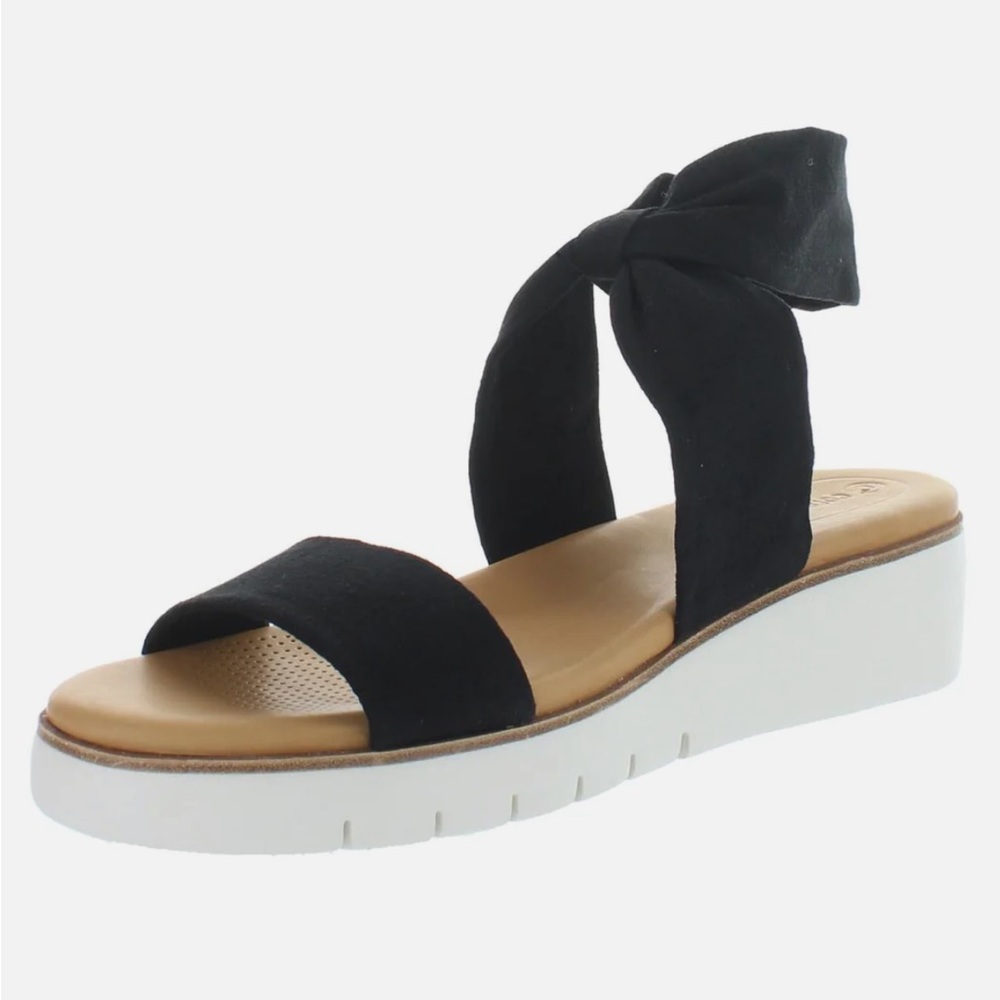 Corso Como Navy Blue Ankle Strap Platform Blayke Sandals Sz 8M